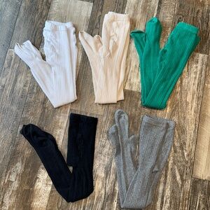 Little Stocking Company Girls Knitted Tights 5-6